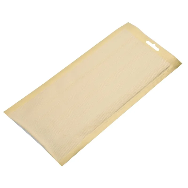 Vogue goudkleurige vacumeerzakken met reliëf 150x350mm (100 stuks) Koop Online