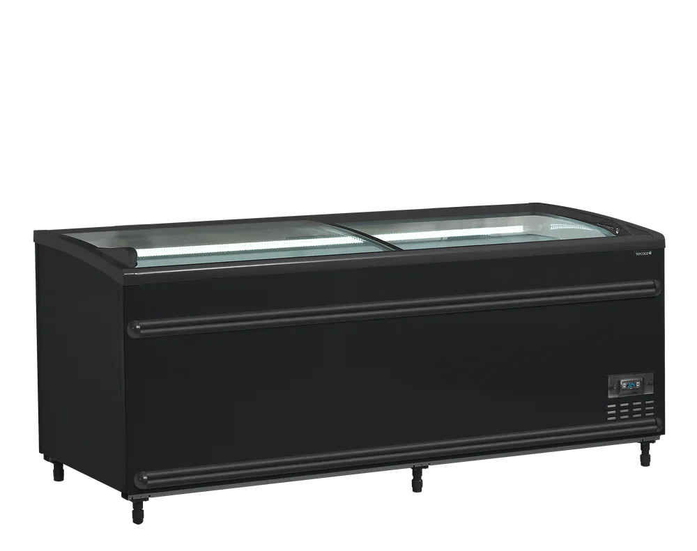 TEFCOLD Zwarte supermarktkoeler/-vriezer - SFI185B-CF VS Favoriet