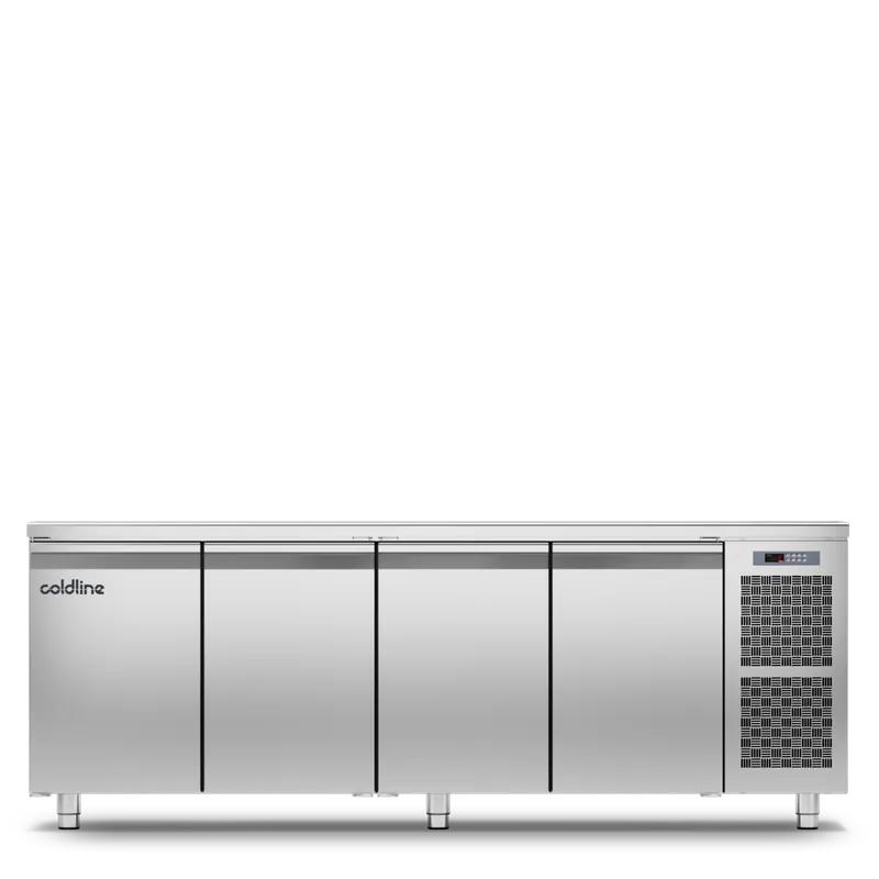 Geventileerde koelwerkbank 4 deurs GN1/1 - MASTER 4P Aanbieding