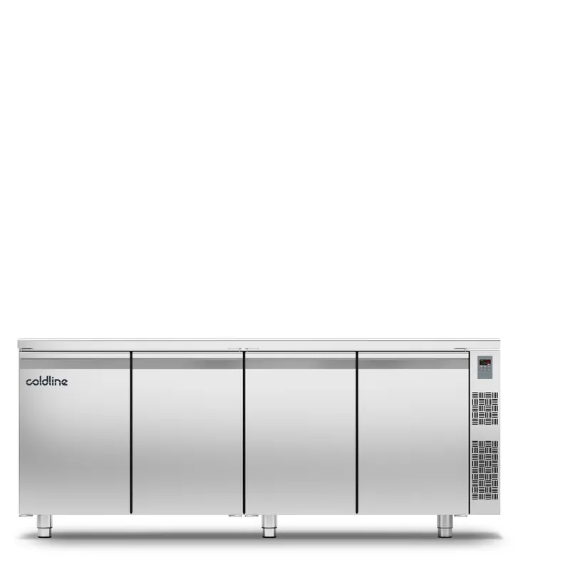 Gratis Retour Geventileerde koelwerkbank 4 deurs GN1/1 - zonder koelgroep - MASTER 4P/SG