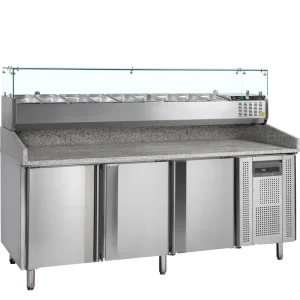 TEFCOLD Pizzatafel incl. unit voor toppings - PT1300 + GVC38-200 Beste Prijs