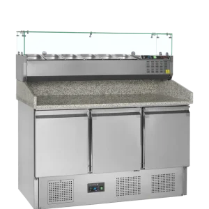 TEFCOLD Pizzatafel incl. unit voor toppings - PT1365 + GVC33-140 Betaalbaar