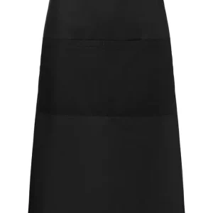 Bistro-Schort Met Zakje (Basismodel) - Zwart Op = Op