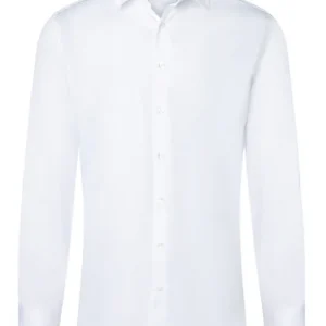 Premium Herenoverhemd Met Lange Mouwen, Active-Stretch, Slim Fit - Wit - L