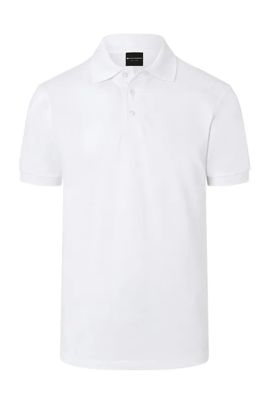 Rechtstreeks Van De Fabrikant Heren Poloshirt - Basic Model - Wit - L