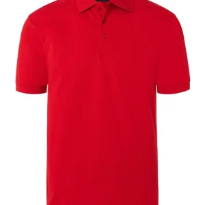 Populair Heren Poloshirt - Basic Model - Rood - L
