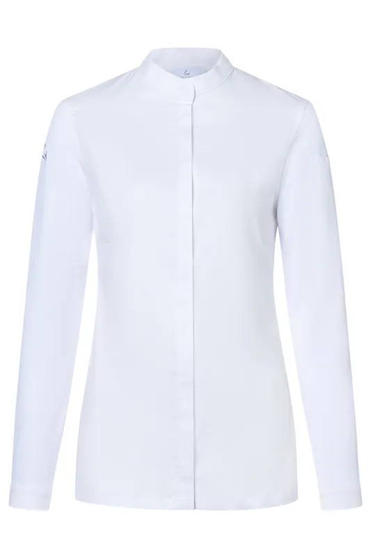Dames Koksbuis Met Lange Mouwen Diamond Cut Avantgarde - Wit - 34 Beste Prijs