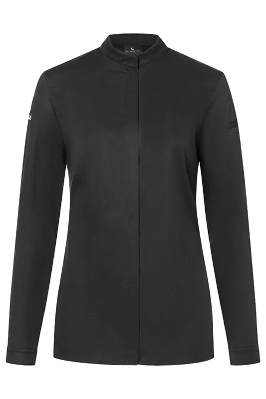 Dames Koksbuis Met Lange Mouwen Diamond Cut Avantgarde - Zwart - 34 Koop Online