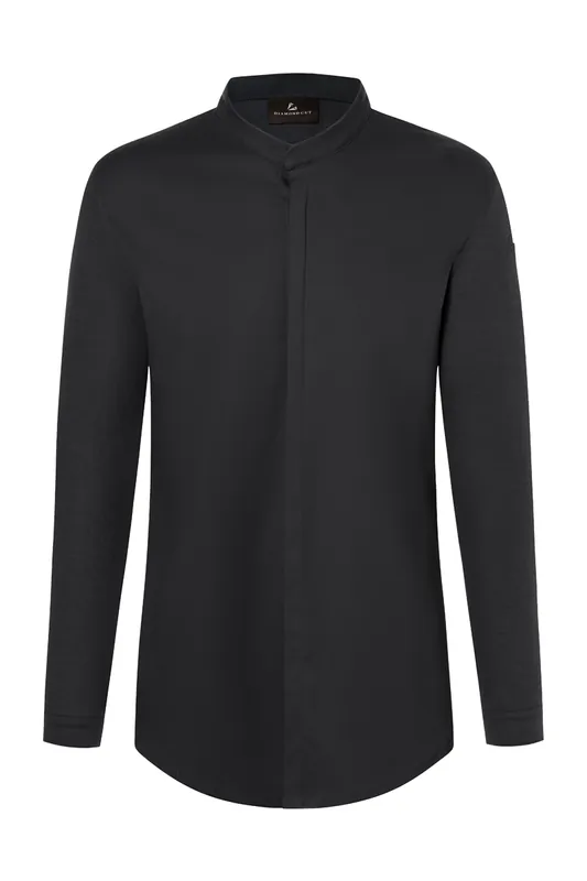 Koksbuis Met Lange Mouwen Voor Heren, Diamond Cut Avantgarde - Zwart - 44 Op = Op