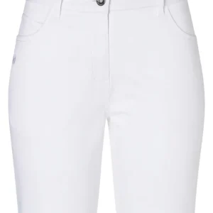 Damesshorts Met 5 Zakken, Klassiek Stretchmateriaal - Wit - 34 Goedkoop