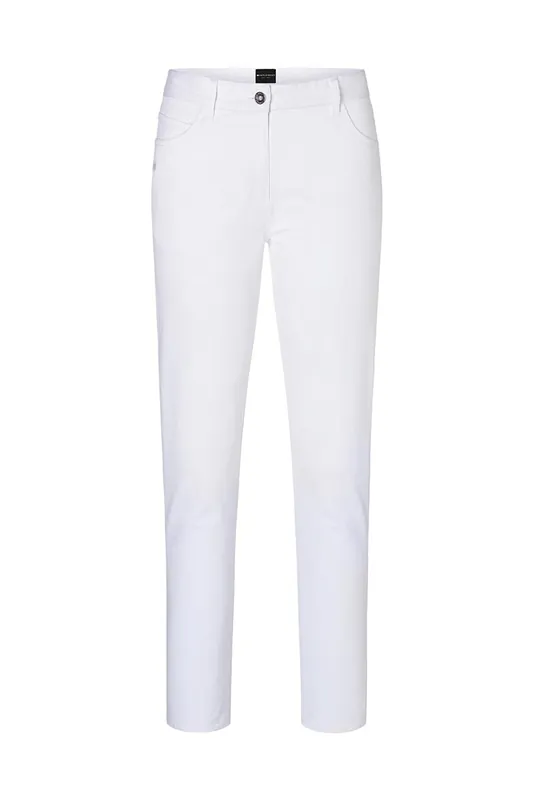 Bestseller Klassieke Stretch Herenbroek Met 5 Zakken - Wit - 44