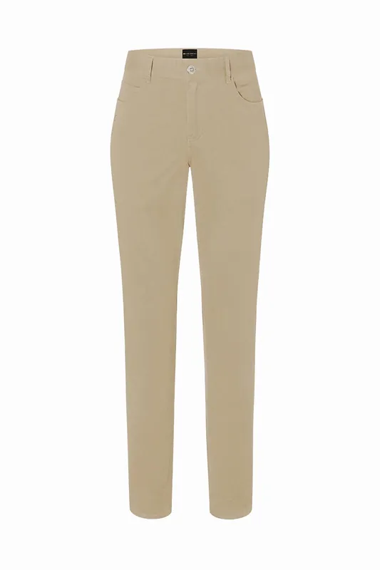 Koop Online Damesbroek Met 5 Zakken, Klassiek Stretchmateriaal - Pebble Beige - 34