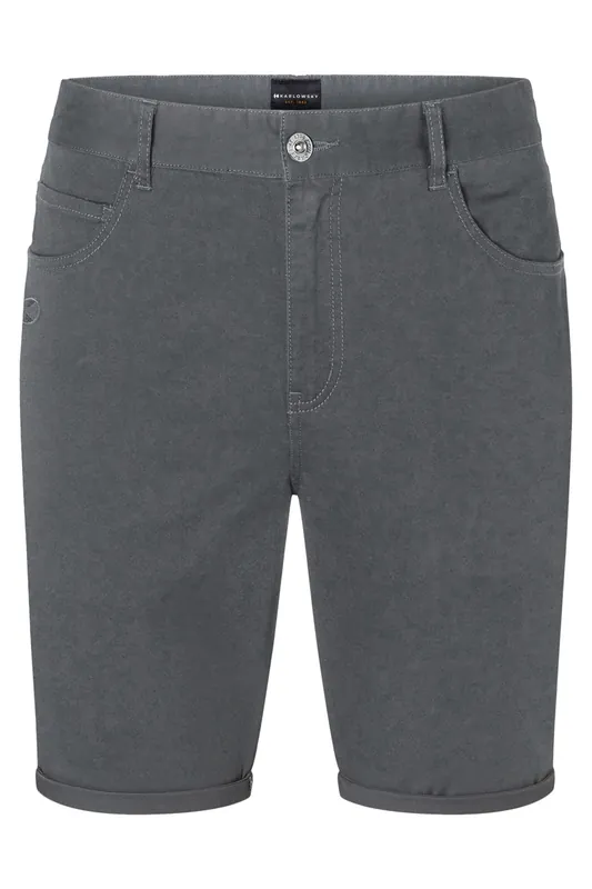 Herenshorts Met 5 Zakken, Klassiek Stretch - Antraciet - 44 Flitsaanbieding
