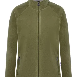Dames Fleece Werkjas/Warmer, Gemaakt Van Duurzaam Materiaal - Mosgroen - L Actieprijs