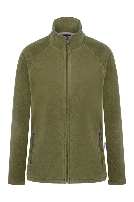 Dames Fleece Werkjas/Warmer, Gemaakt Van Duurzaam Materiaal - Mosgroen - L Actieprijs