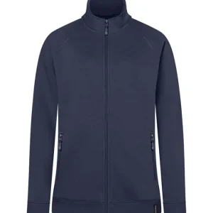 Fabrieksprijs Dames Werkjas/Sweatjack Van Zacht Materiaal, Gemaakt Van Duurzaam Materiaal - Marineblauw - L