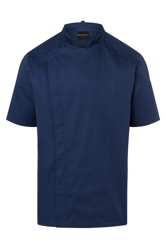 Koksbuis Met Korte Mouwen, Moderne Look - Marineblauw - 46 Bestseller
