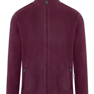 Fleece Werkjack Voor Heren, Gemaakt Van Duurzaam Materiaal - Aubergine - L Betrouwbaar