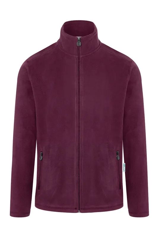 Fleece Werkjack Voor Heren, Gemaakt Van Duurzaam Materiaal - Aubergine - L Betrouwbaar