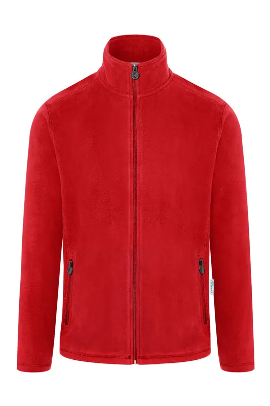 Op = Op Fleece Werkjack Voor Heren, Gemaakt Van Duurzaam Materiaal - Rood - L