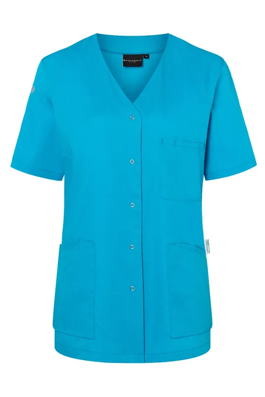 Direct Beschikbaar Damestuniek Met Korte Mouwen, Essential, Gemaakt Van Duurzaam Materiaal - Pacific Blue - 34