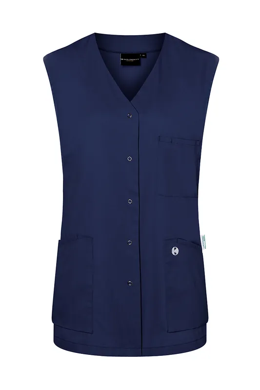 Tijdelijk Beschikbaar Mouwloze Damestuniek Essential, Gemaakt Van Duurzaam Materiaal - Marineblauw - 34