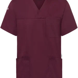 Tuniek Met Korte Mouwen Voor Heren, Gemaakt Van Duurzaam Materiaal - Aubergine - L Op = Op
