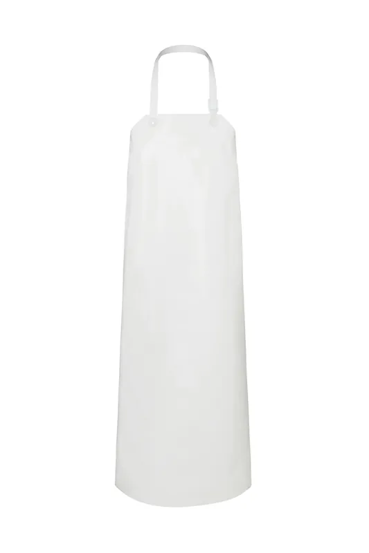Flitsaanbieding Waterdichte Pu-Schort Met Slabbetje, Zweden - Wit