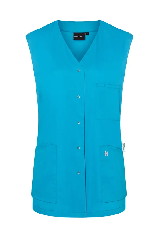 Laatste Versie Mouwloze Damestuniek Essential, Gemaakt Van Duurzaam Materiaal - Pacific Blue - 34