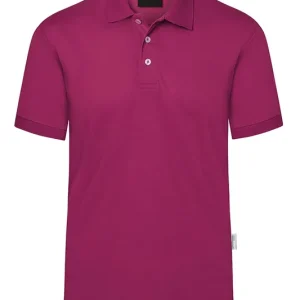 Polohemd Voor Heren Met Moderne Uitstraling, Gemaakt Van Duurzaam Materiaal - Fuchsia - L Lage Prijs