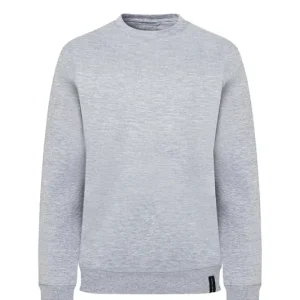 Nu Kopen Damessweatshirt In Werkstijl, Gemaakt Van Duurzaam Materiaal - Platinagrijs Gemêleerd - L