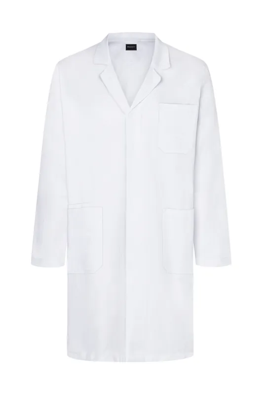 Klassieke Herenjas Voor Medische En Laboratoriumdoeleinden Met Reverskraag - Wit - 44 Aanbieding