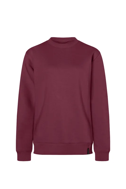 Premium Damessweatshirt In Werkstijl, Gemaakt Van Duurzaam Materiaal - Aubergine - L