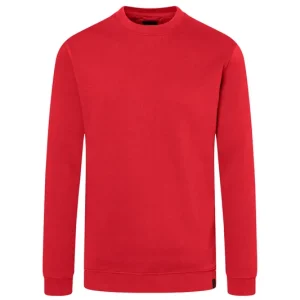 Herensweatshirt In Werkstijl, Gemaakt Van Duurzaam Materiaal - Rood - L Hoge Kwaliteit