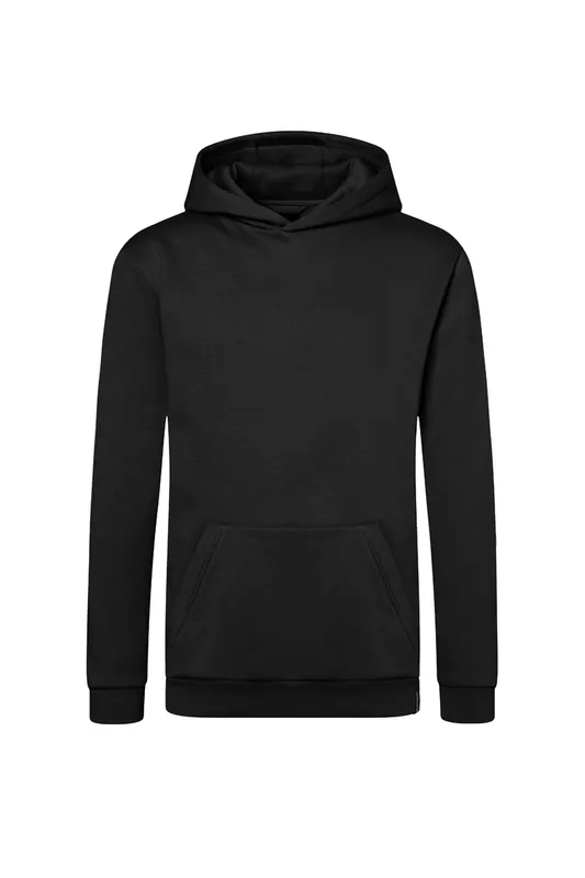 Heren Workwear Sweat Hoodie Soft-Face, Gemaakt Van Duurzaam Materiaal - Zwart - L Nieuw