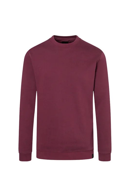 Gecertificeerd Herensweatshirt In Werkstijl, Gemaakt Van Duurzaam Materiaal - Aubergine - L