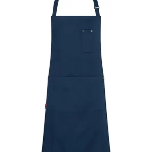 Schort Met Borststuk Rock Chef-Stage2, Gemaakt Van Duurzaam Materiaal - Staalblauw Exclusieve Aanbieding