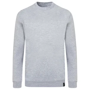 Laatste Versie Herensweatshirt In Werkstijl, Gemaakt Van Duurzaam Materiaal - Platinagrijs Gemêleerd - L