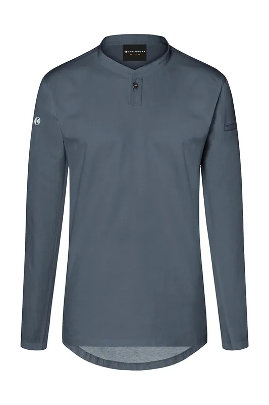 Dameswerkshirt Met Lange Mouwen - Antraciet - L Seizoensaanbieding