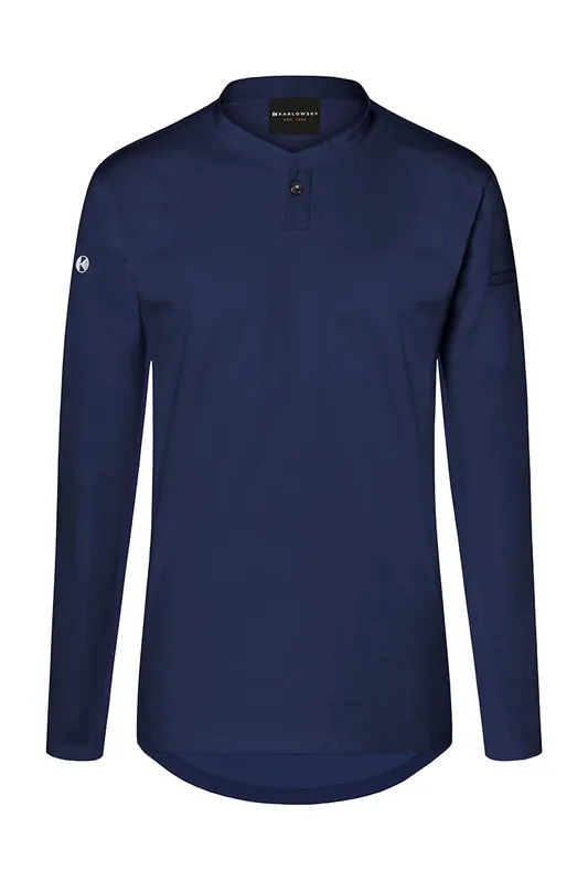 Dameswerkshirt Met Lange Mouwen - Marineblauw - L Actieprijs