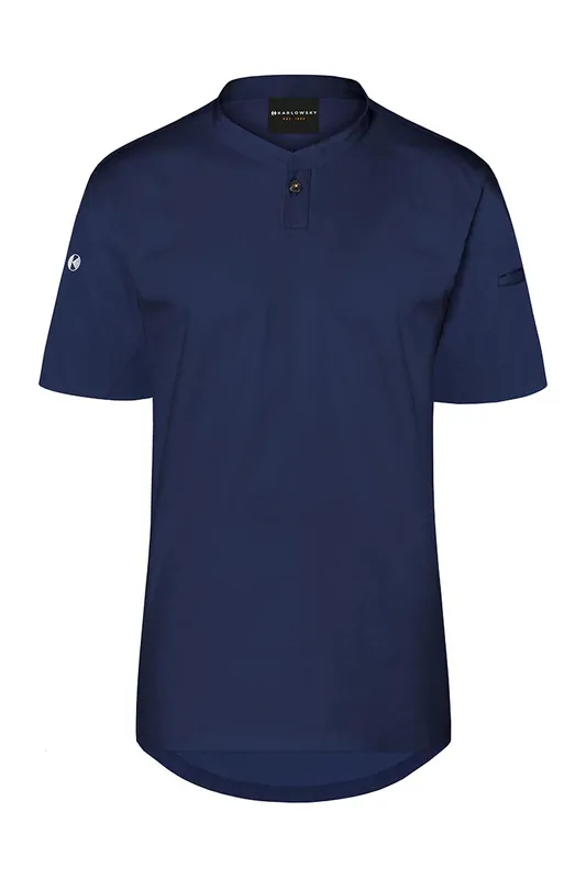 Dameswerkhemd Met Korte Mouwen, Performance - Marineblauw - L Favoriet
