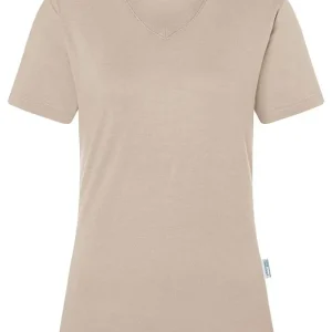 Veilige Betaling Dames T-Shirt In Casual Stijl, Gemaakt Van Duurzaam Materiaal - Zandkleur - L