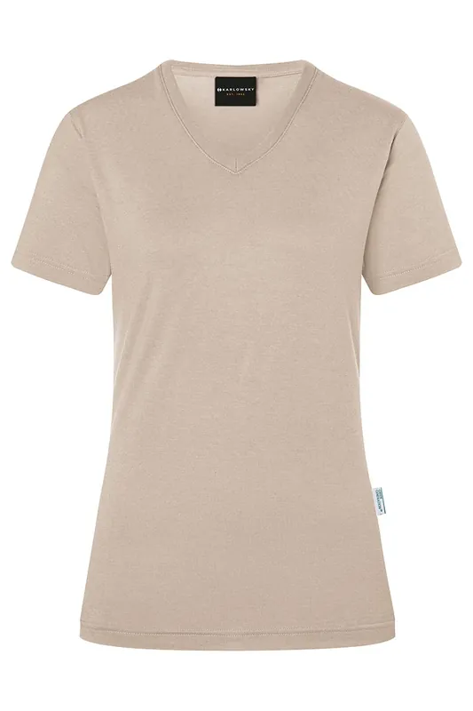 Veilige Betaling Dames T-Shirt In Casual Stijl, Gemaakt Van Duurzaam Materiaal - Zandkleur - L
