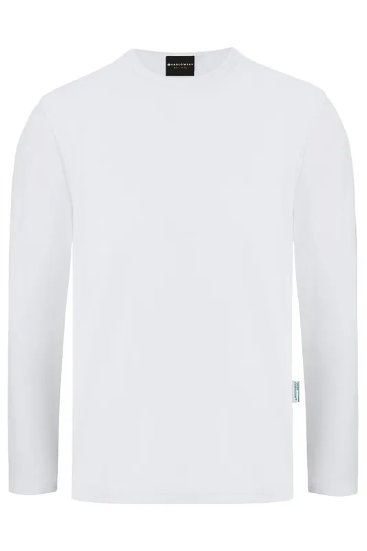 Hoge Kwaliteit Herenoverhemd Met Lange Mouwen, Casual-Stijl, Gemaakt Van Duurzaam Materiaal - Wit - L