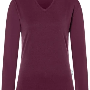 Damesoverhemd Met Lange Mouwen, Casual Stijl - Aubergine - L Bestel Nu