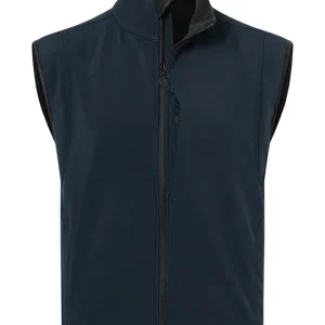 Klassiek Softshell Vest Voor Heren - Marineblauw - XL Gereduceerde Prijs