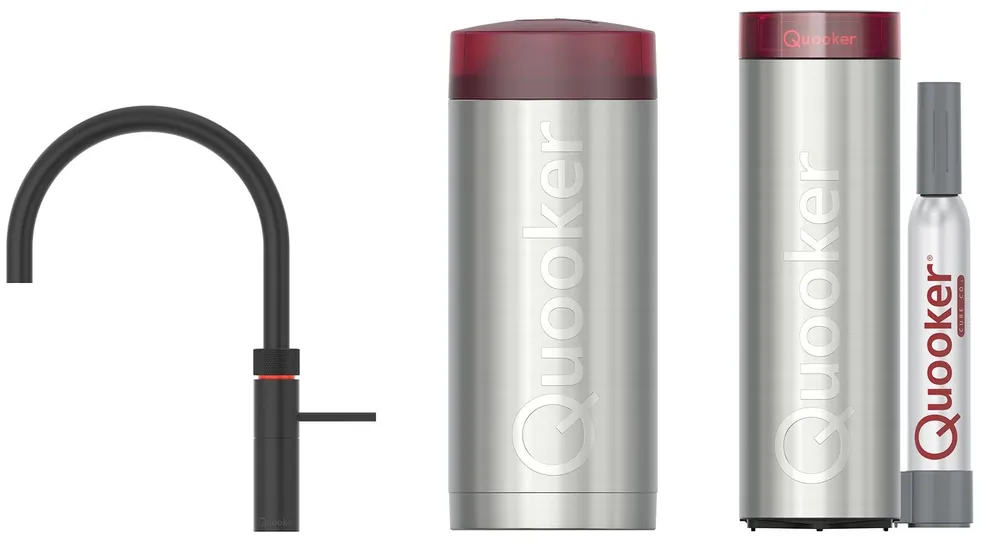 Superprijs Quooker 22FRBLKCUBE kokendwaterkraan