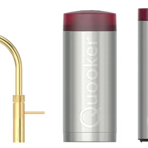 Merkproduct Quooker 22FRGLDCUBE kokendwaterkraan