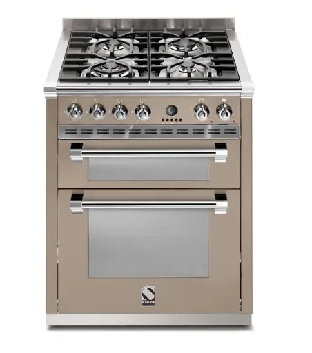 Populair Steel A7FF4SA fornuis